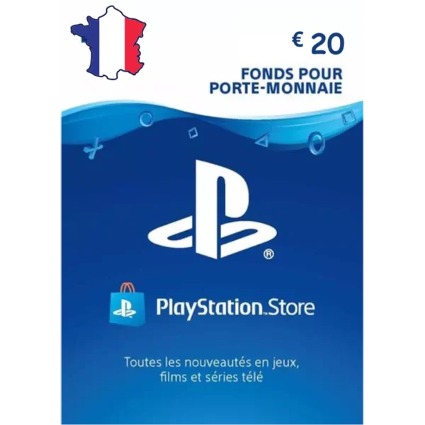 Recharge Compte PlayStation avec une Carte PSN maroc compte francais 20 euros